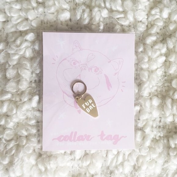 Hello Harriet Cat keychain and 'Fur Bae' Collar Tag - Picture 5 of 10